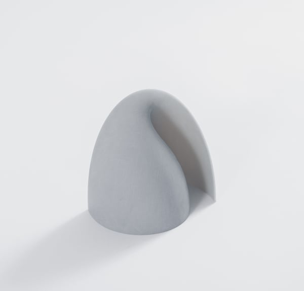 SLA grade 02 finish grey_light fixture_zoomed in SLA grade 02 finish grey_light fixture_zoomed in