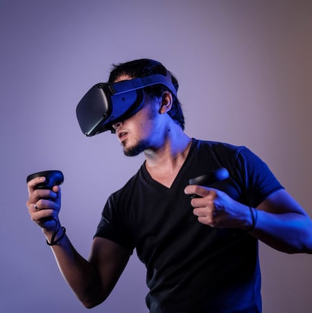 VR fitness headset