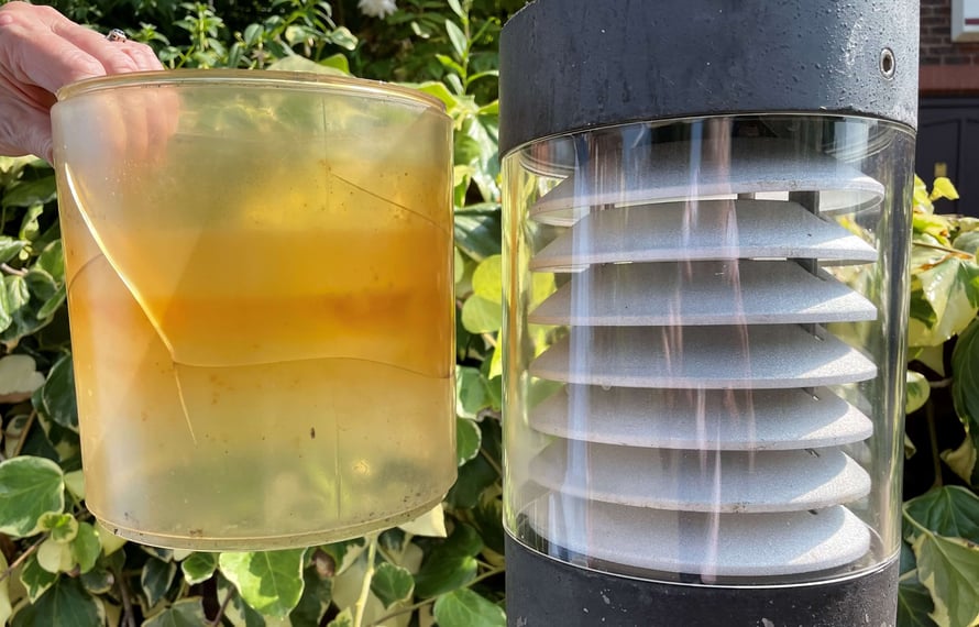 compressed Towndate light lens before and after image