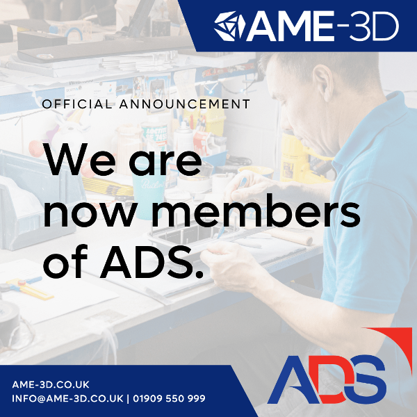 AME-3D Joins ADS to Drive Innovation in 3D Printing